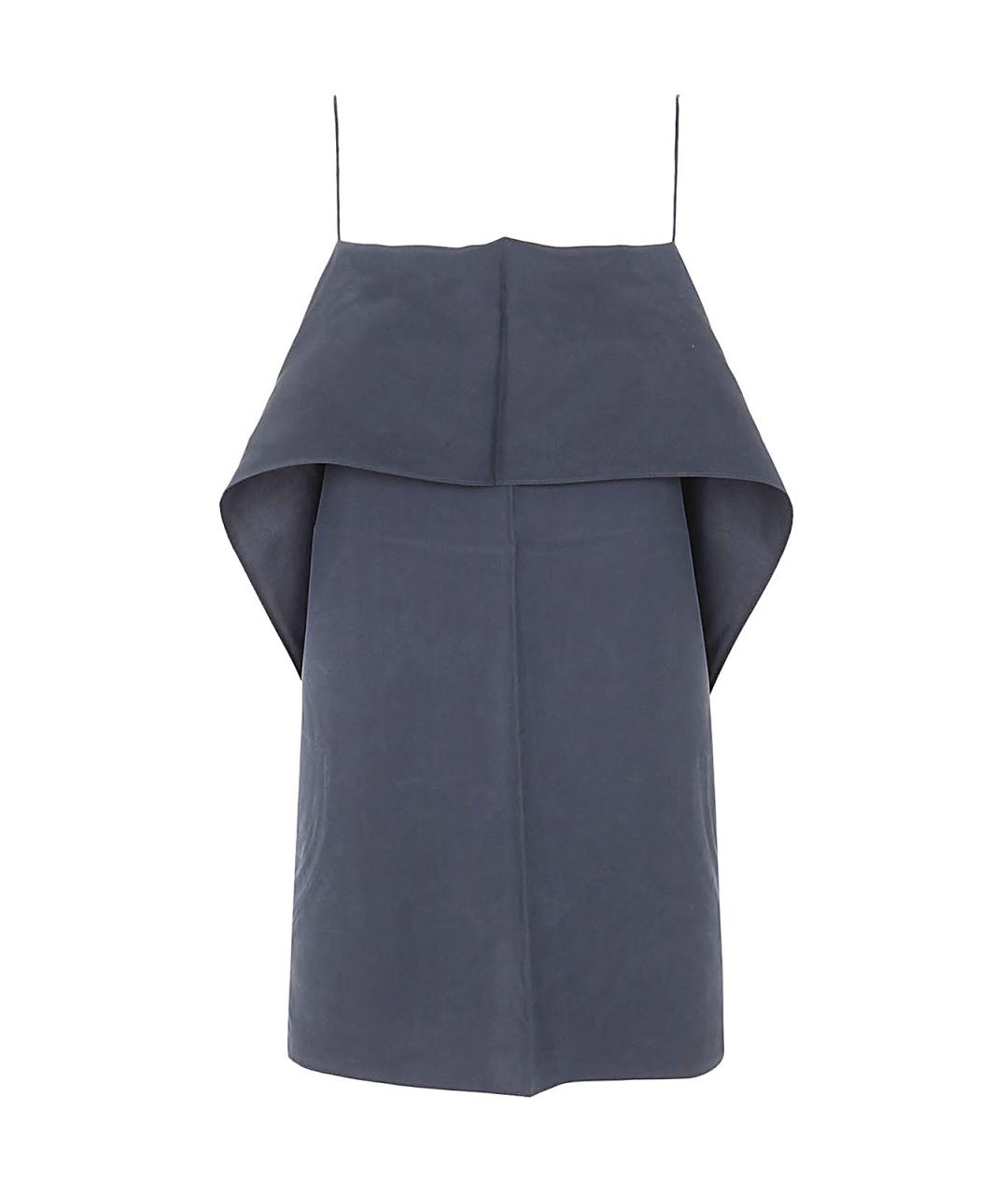 TOTEME Синяя шелковая майка, фото 1