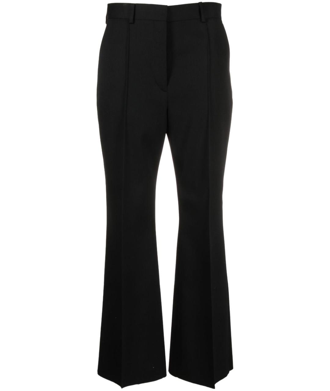 LANVIN Черные шерстяные прямые брюки, фото 4