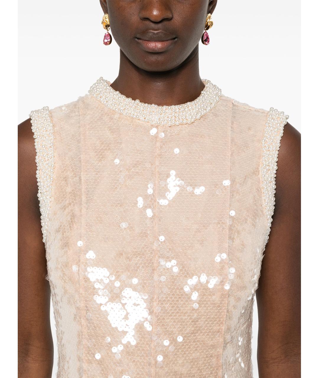 SELF-PORTRAIT Розовое полиэстеровое вечернее платье, фото 5