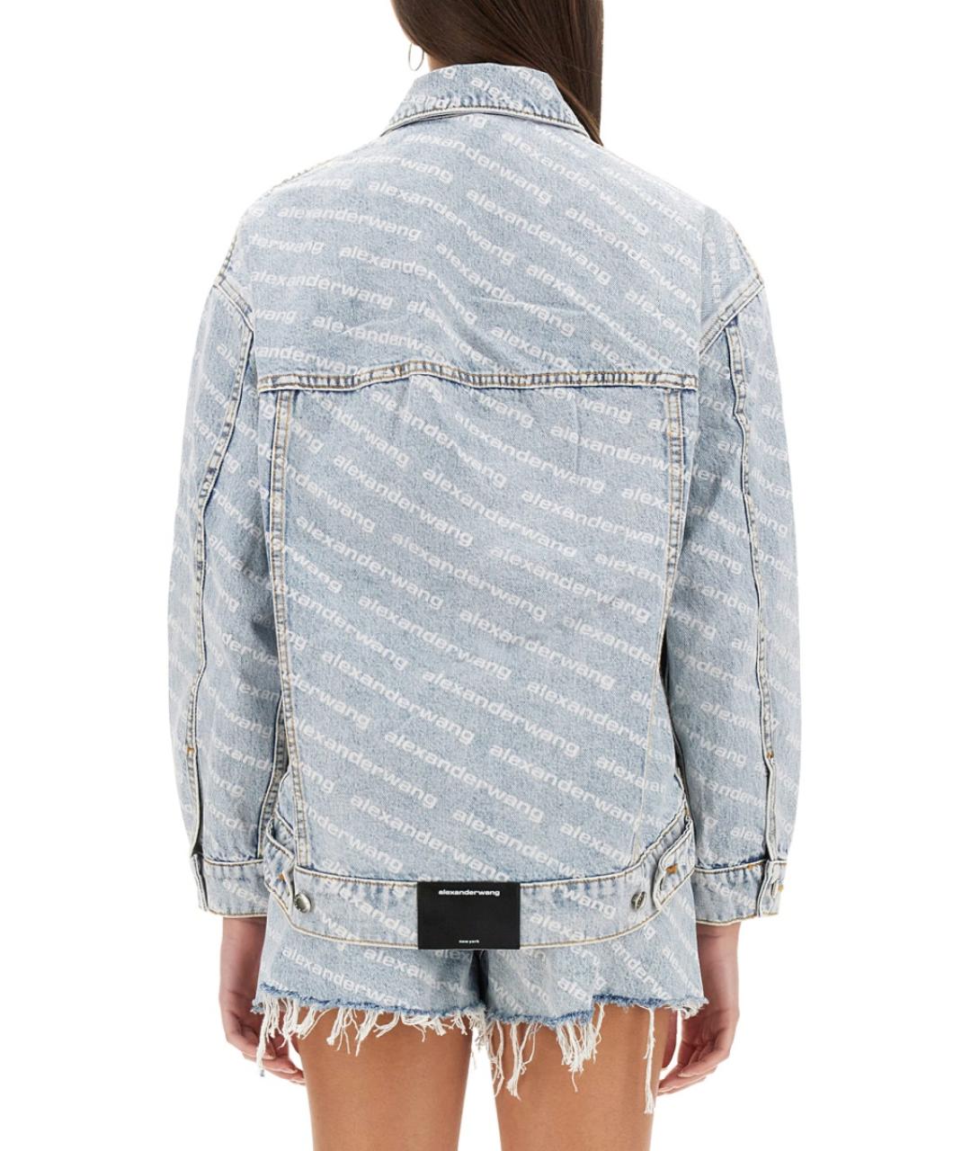 T BY ALEXANDER WANG Синяя хлопковая куртка, фото 3