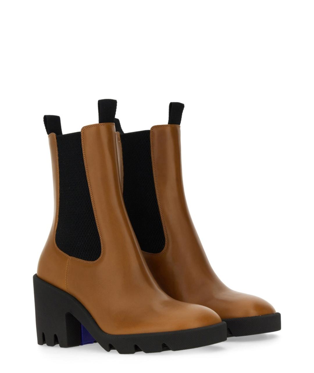 BURBERRY Коричневые замшевые ботинки, фото 2