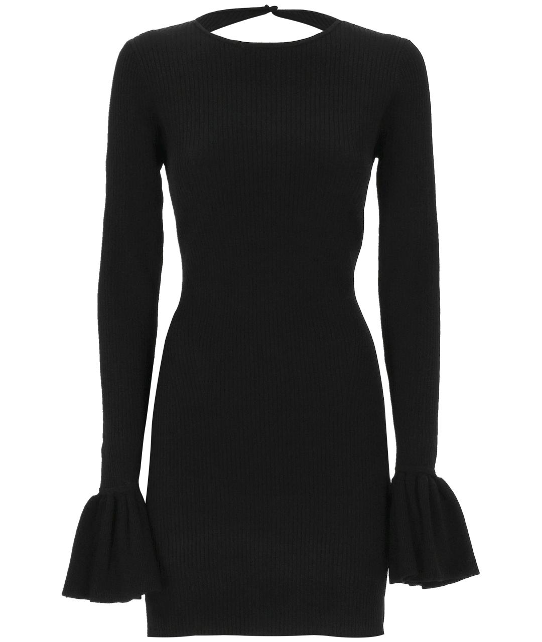 ROTATE Черное вискозное вечернее платье, фото 1