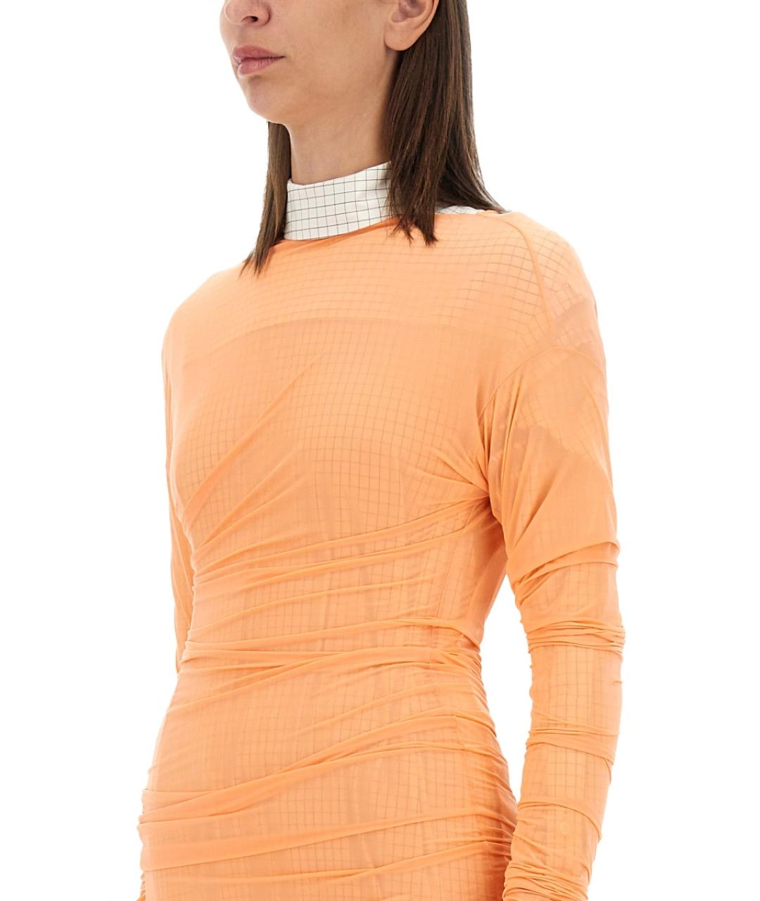 DRIES VAN NOTEN Оранжевая полиамидовая блузы, фото 5