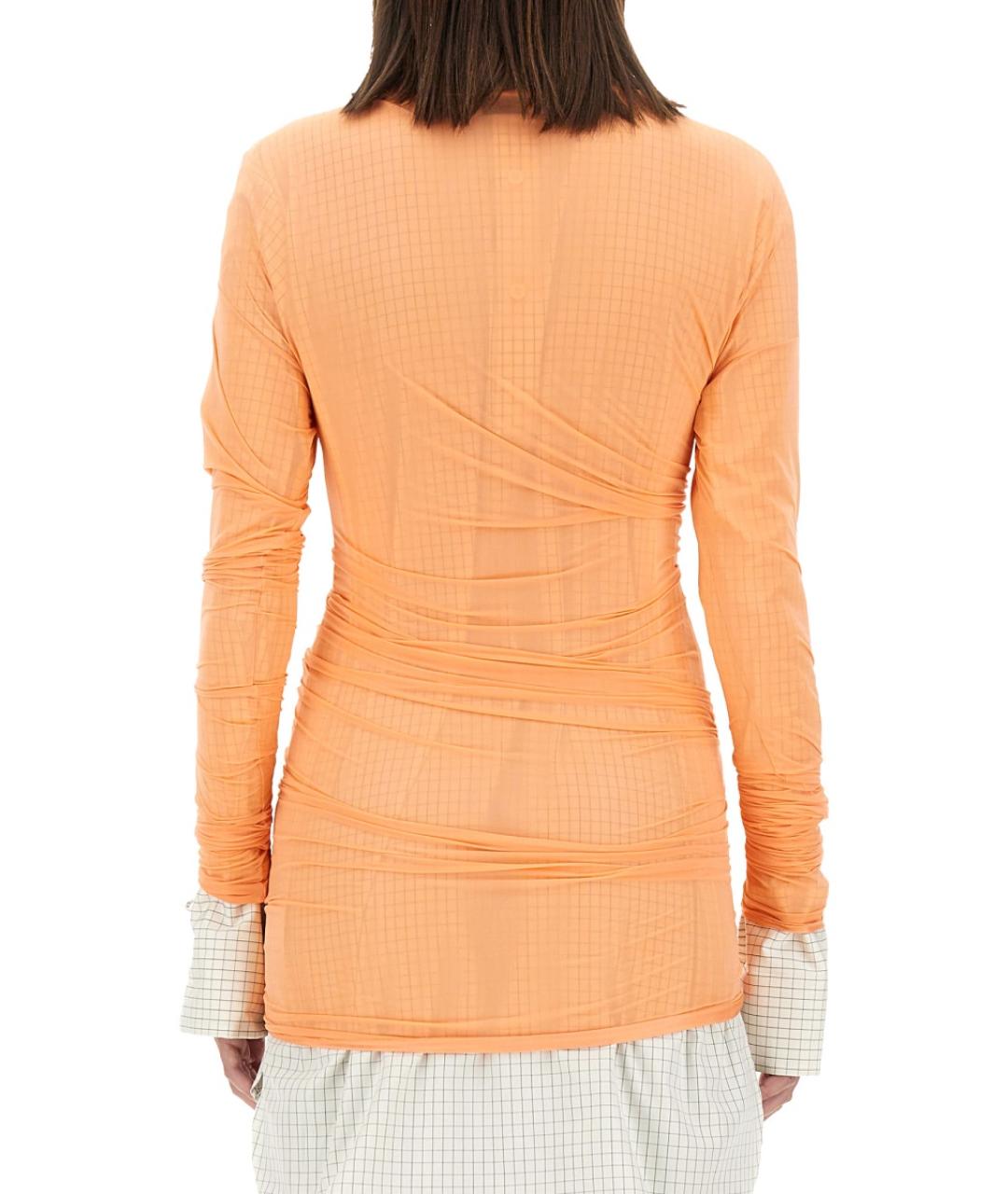 DRIES VAN NOTEN Оранжевая полиамидовая блузы, фото 4