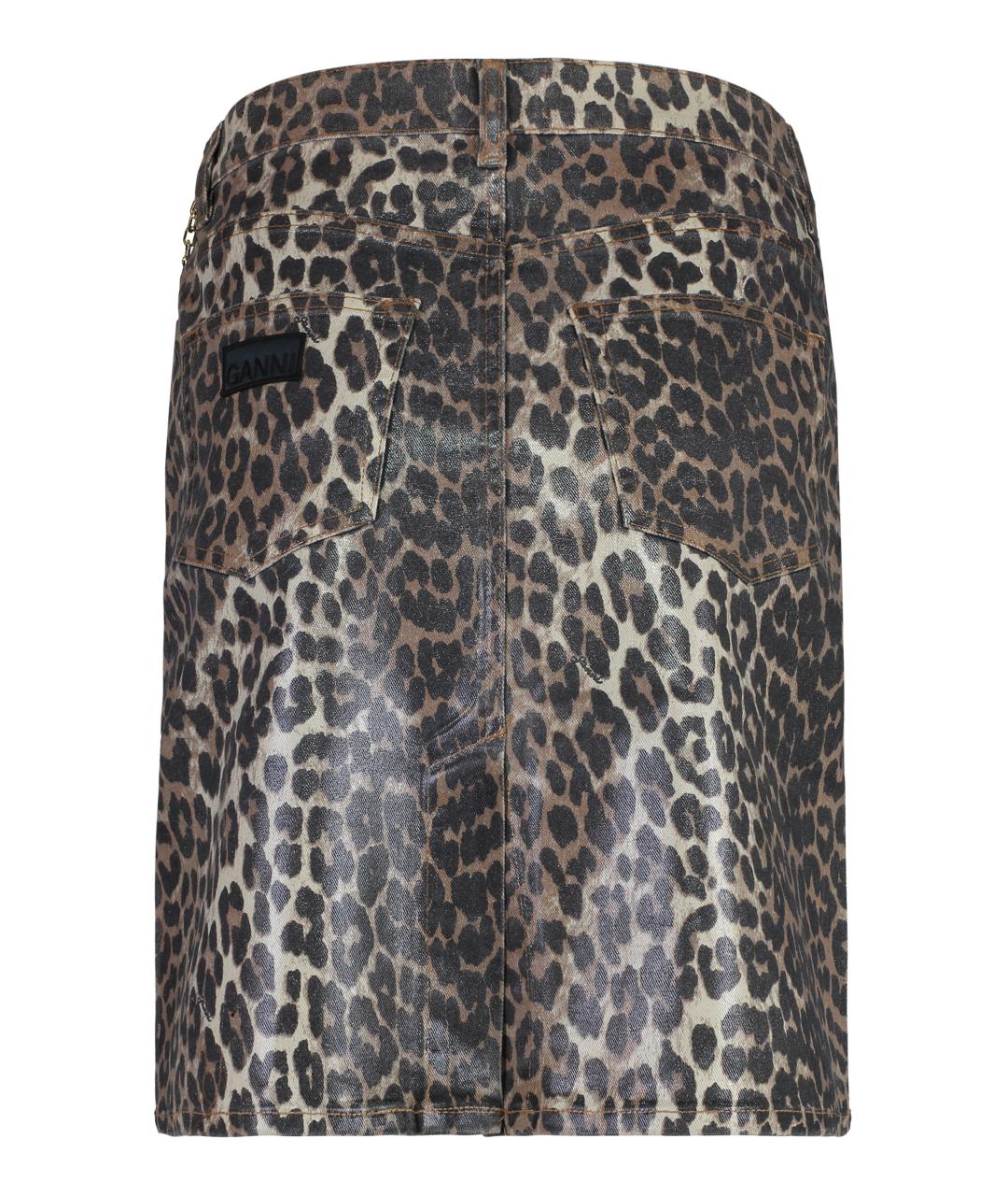 GANNI Мульти хлопковая юбка мини, фото 2