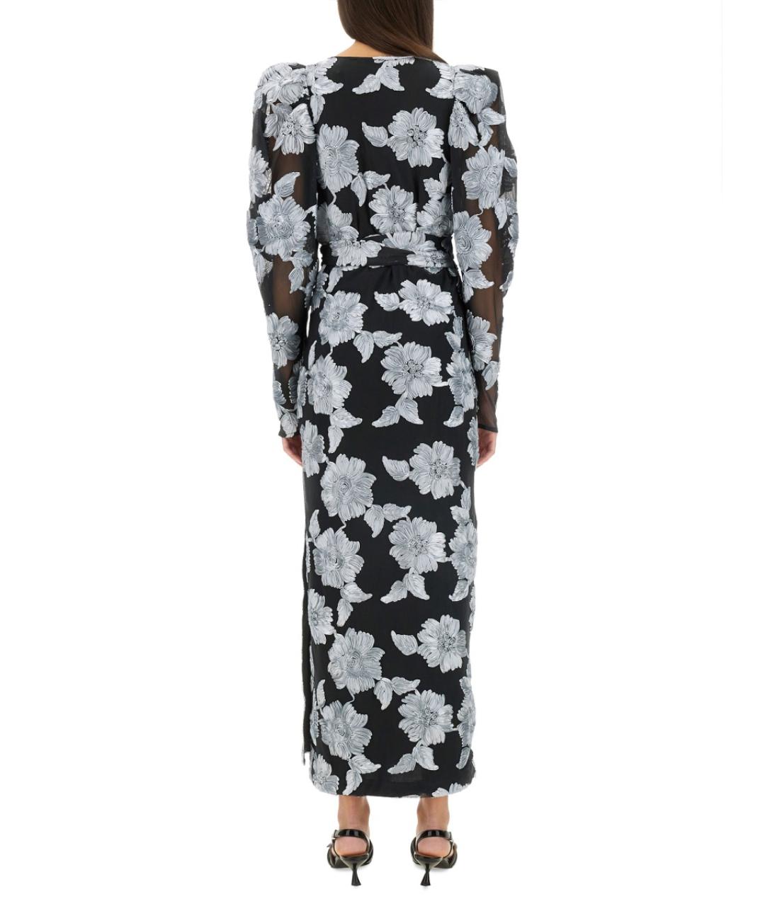 ROTATE Черное полиэстеровое повседневное платье, фото 4