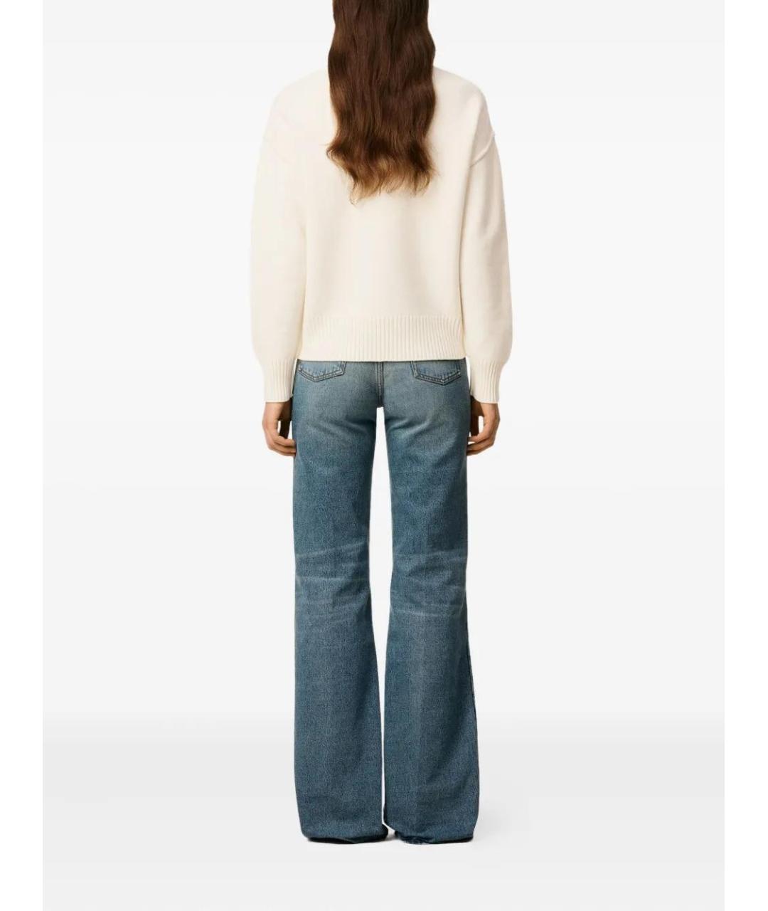 Ami Paris Белый шерстяной джемпер / свитер, фото 5