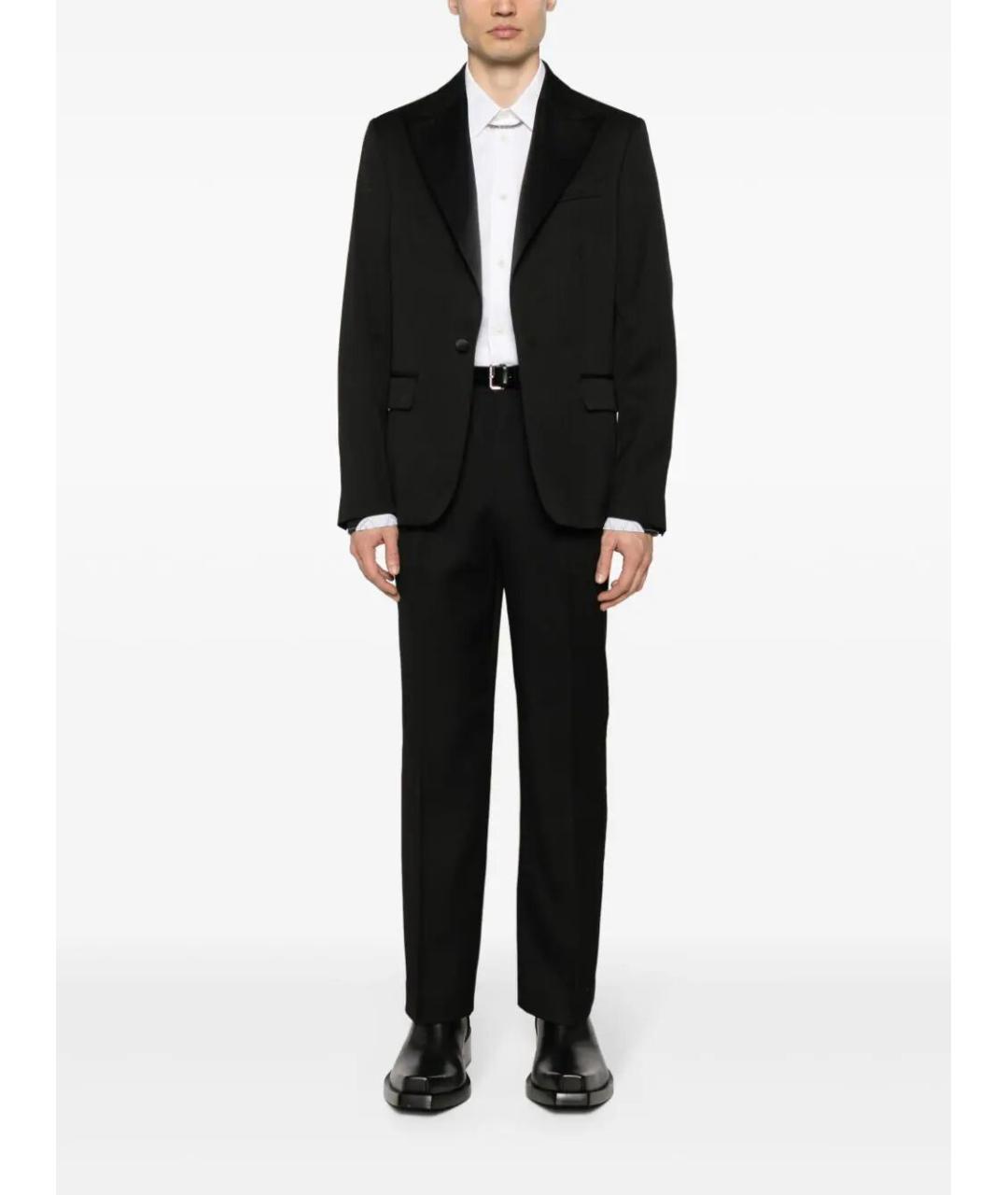 GOLDEN GOOSE DELUXE BRAND Черные шерстяные повседневные брюки, фото 2