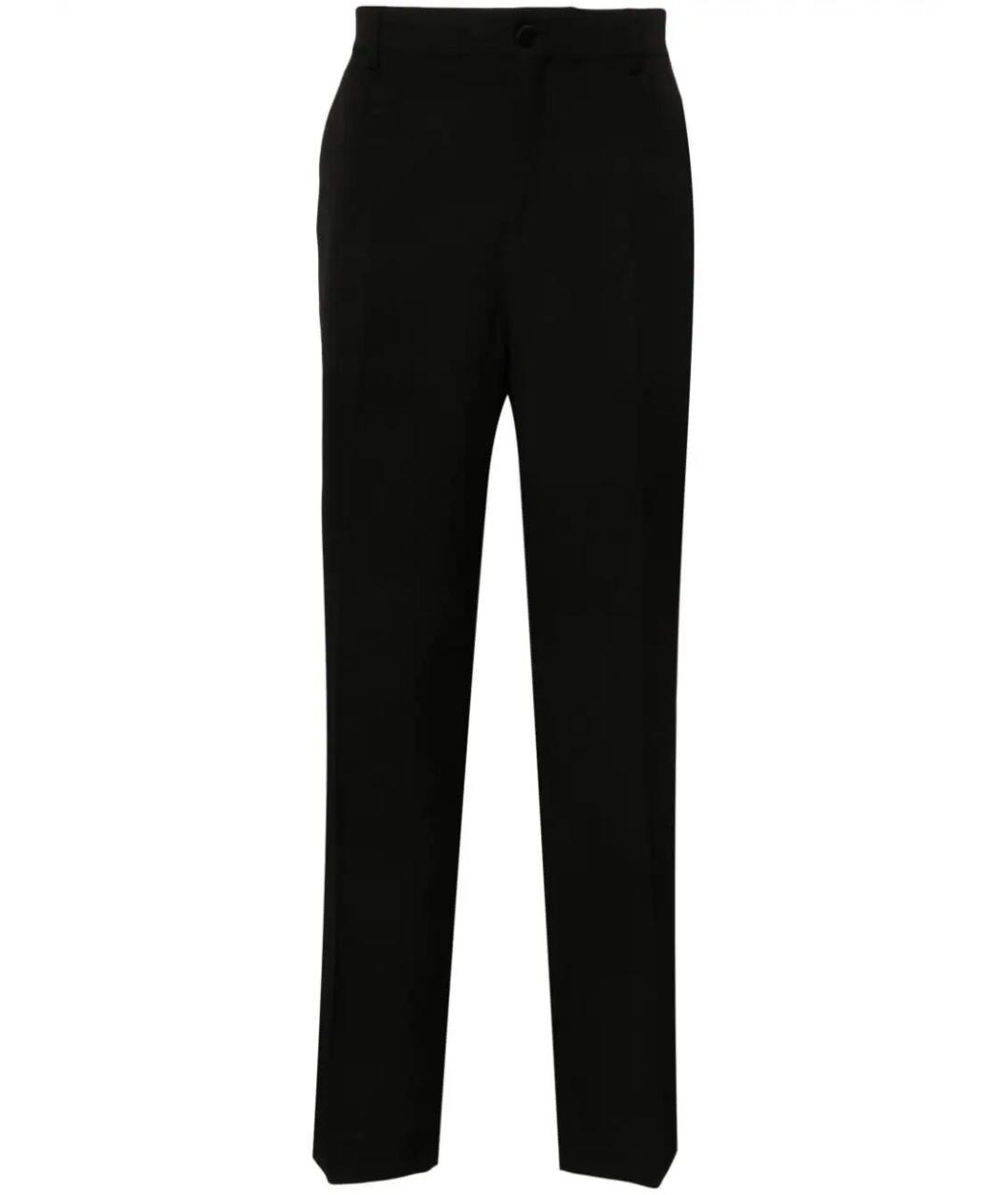 GOLDEN GOOSE DELUXE BRAND Черные шерстяные повседневные брюки, фото 1