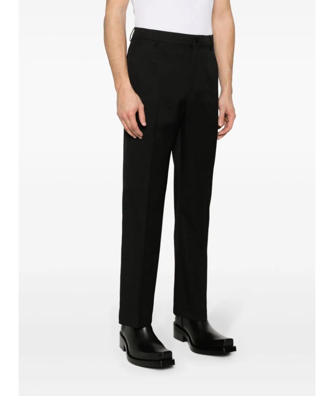 GOLDEN GOOSE DELUXE BRAND Черные шерстяные повседневные брюки, фото 3