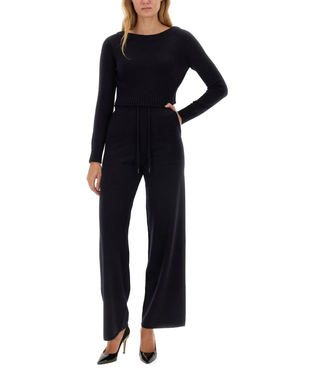 MAX MARA Темно-синий кашемировый джемпер / свитер, фото 2