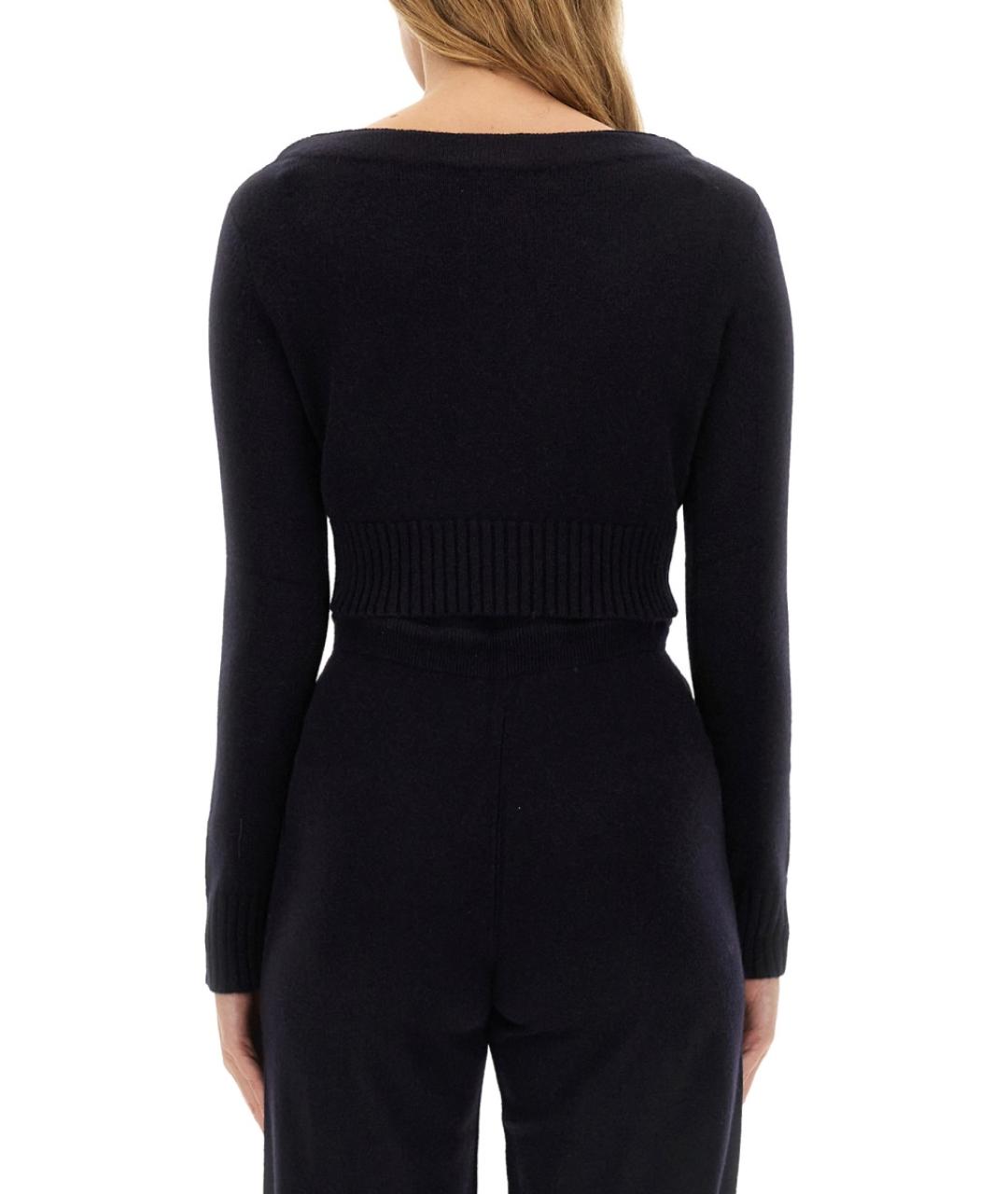 MAX MARA Темно-синий кашемировый джемпер / свитер, фото 3