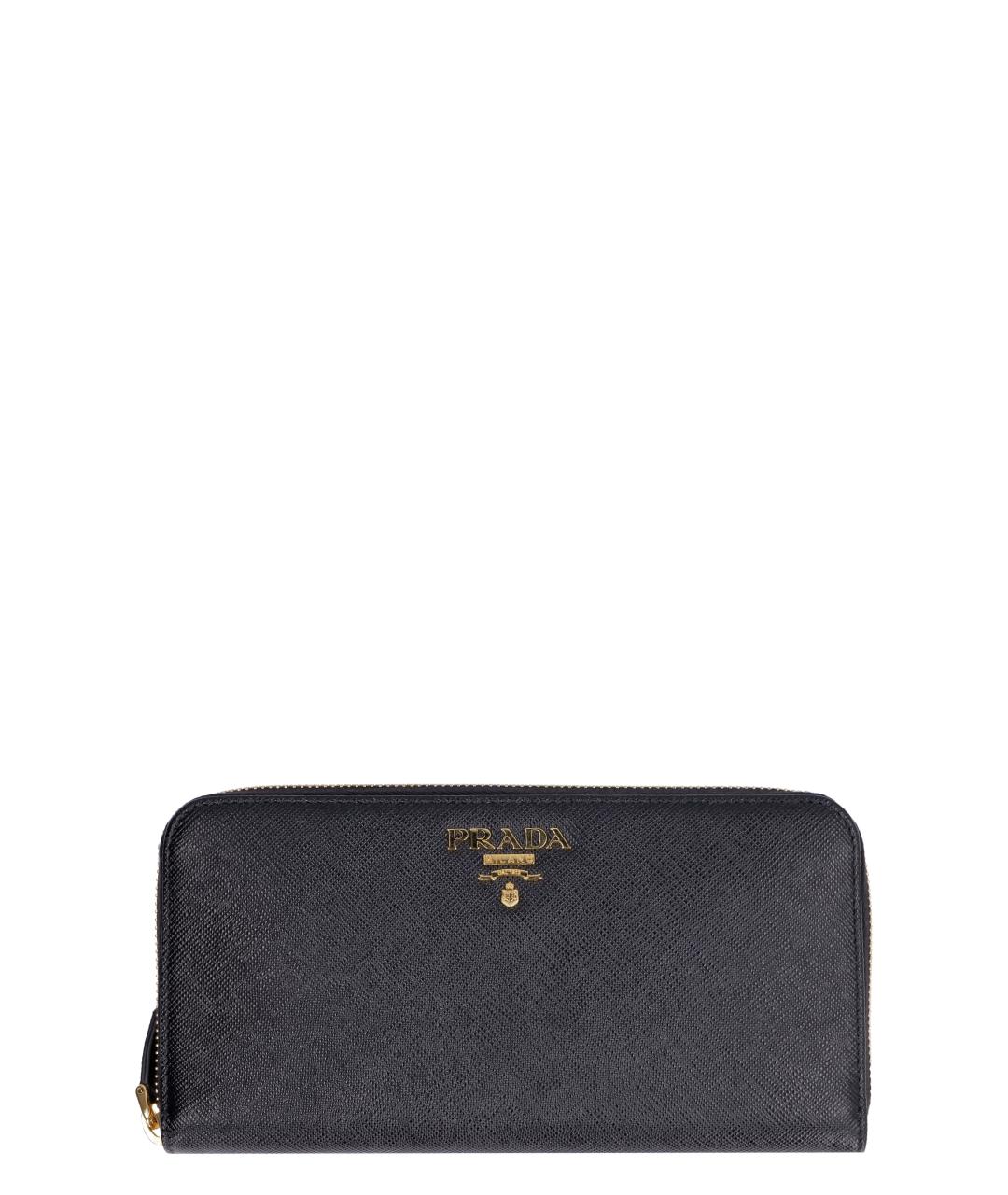 PRADA Черный кожаный кошелек, фото 1