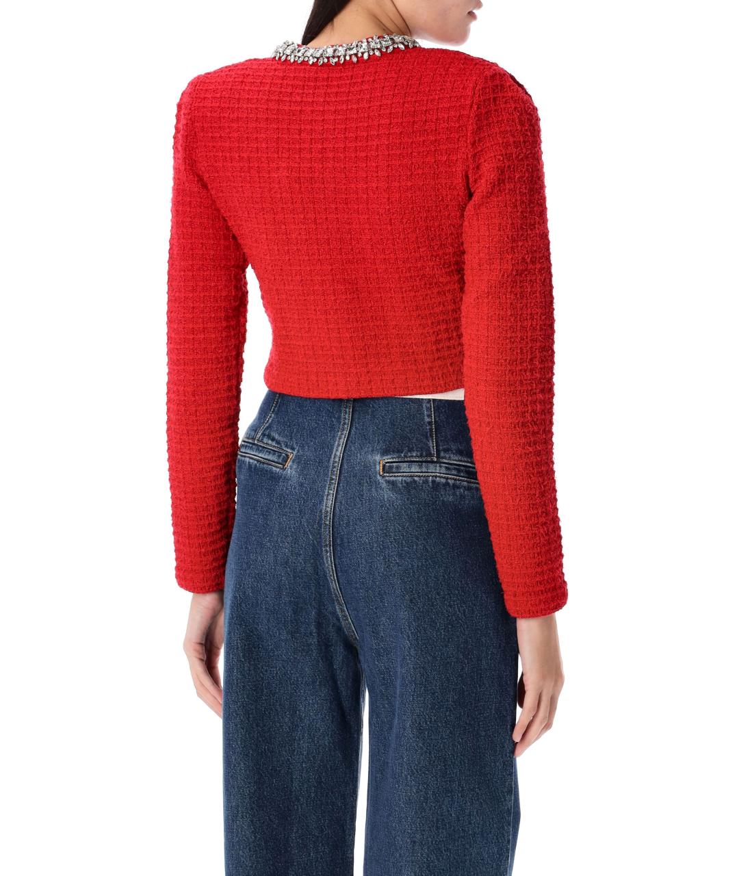 SELF-PORTRAIT Красный полиэстеровый жакет/пиджак, фото 3