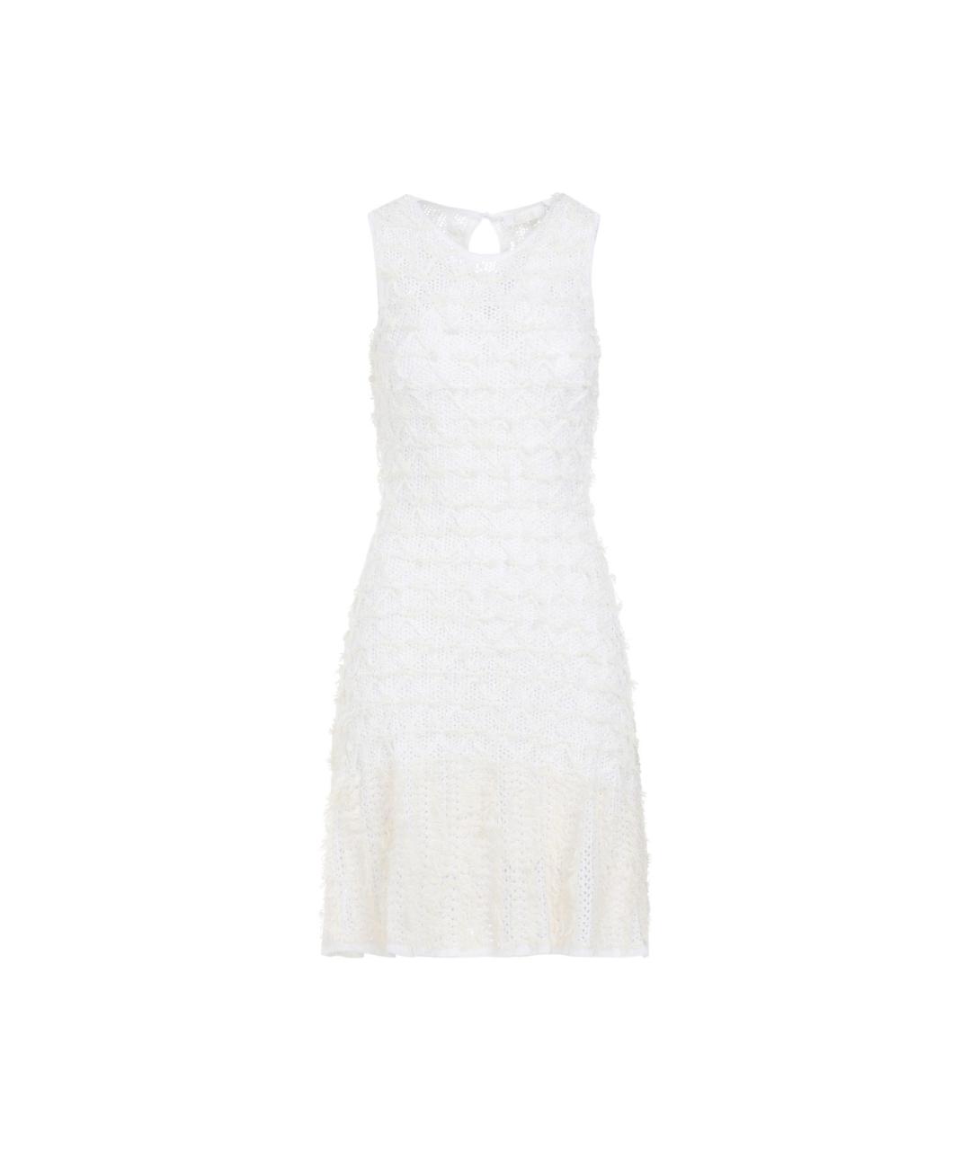 CHLOE Белое вискозное коктейльное платье, фото 1