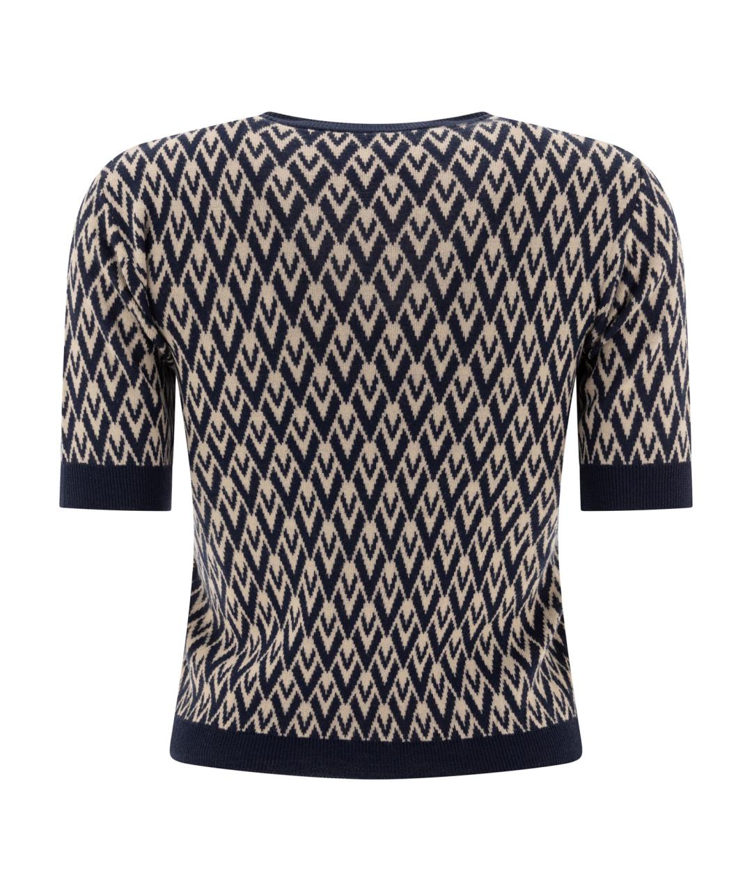 VALENTINO Мульти шерстяная футболка, фото 2