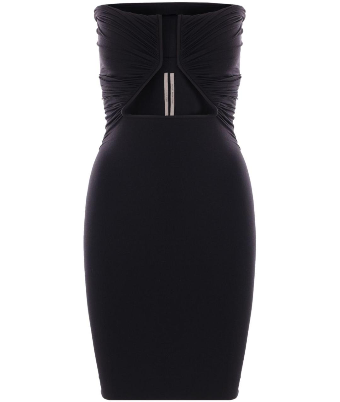 RICK OWENS Черное полиамидовое вечернее платье, фото 1