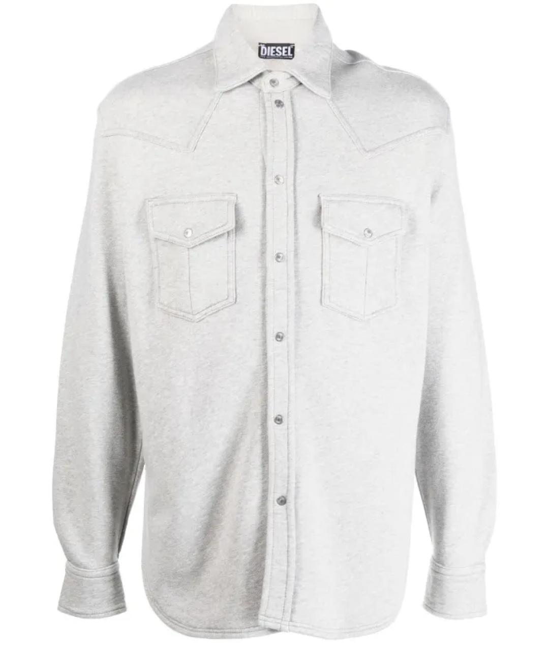 DIESEL Серый хлопковый джемпер / свитер, фото 1