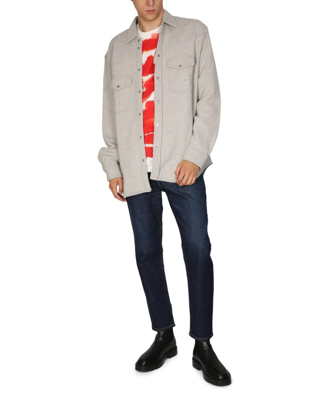 DIESEL Серый хлопковый джемпер / свитер, фото 3