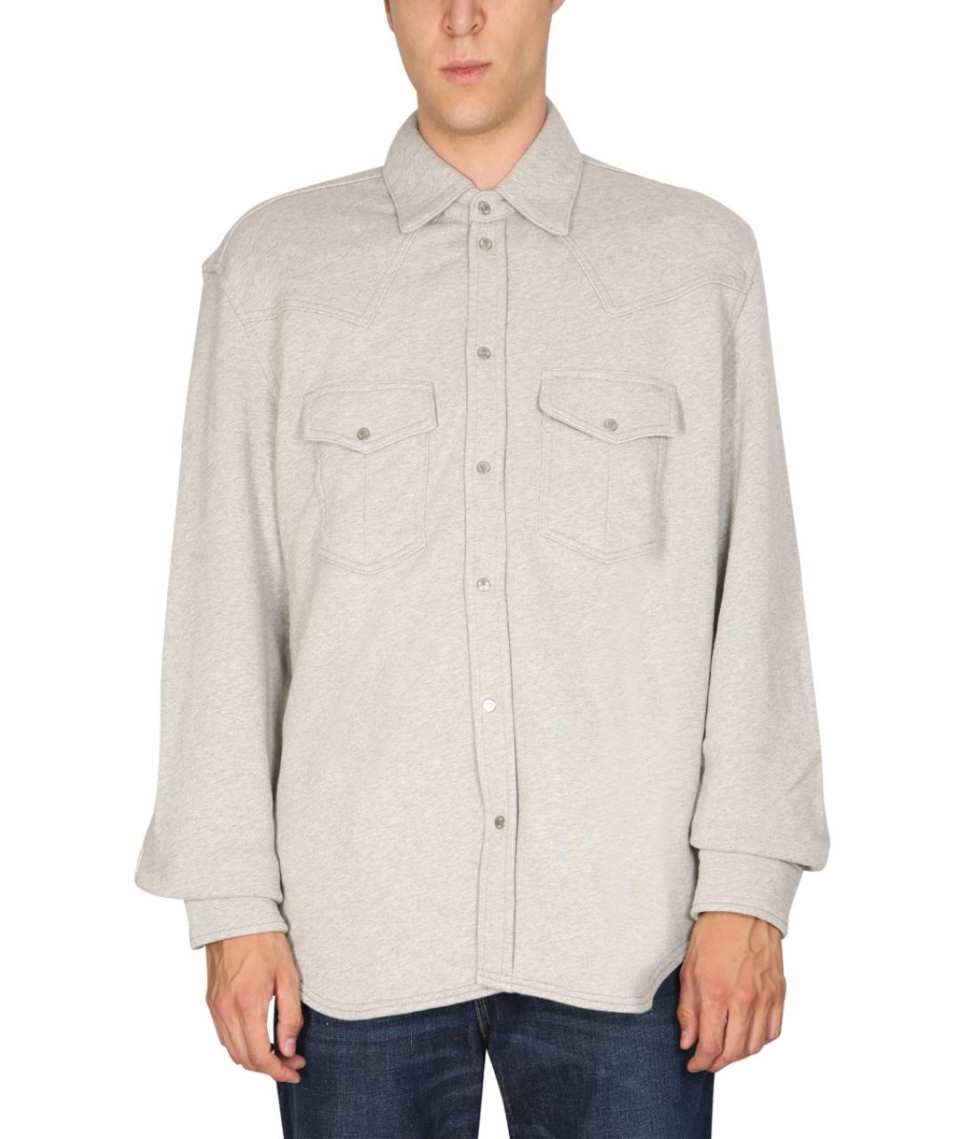 DIESEL Серый хлопковый джемпер / свитер, фото 2