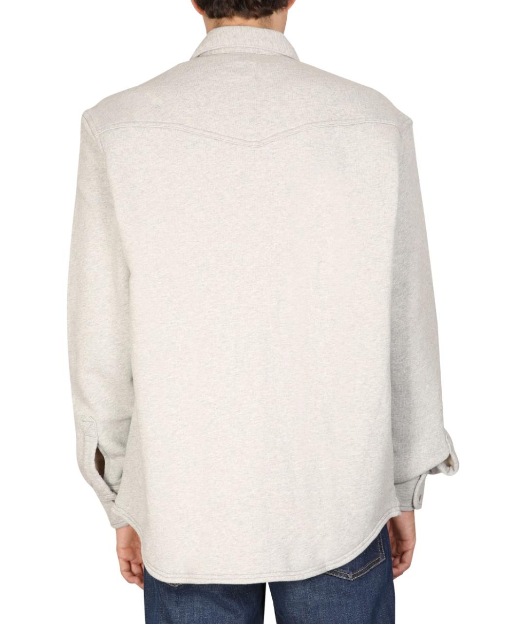 DIESEL Серый хлопковый джемпер / свитер, фото 5