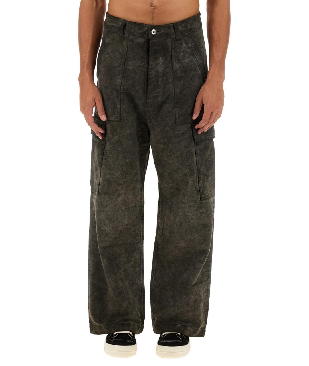 RICK OWENS DRKSHDW Бежевые хлопковые повседневные брюки, фото 2