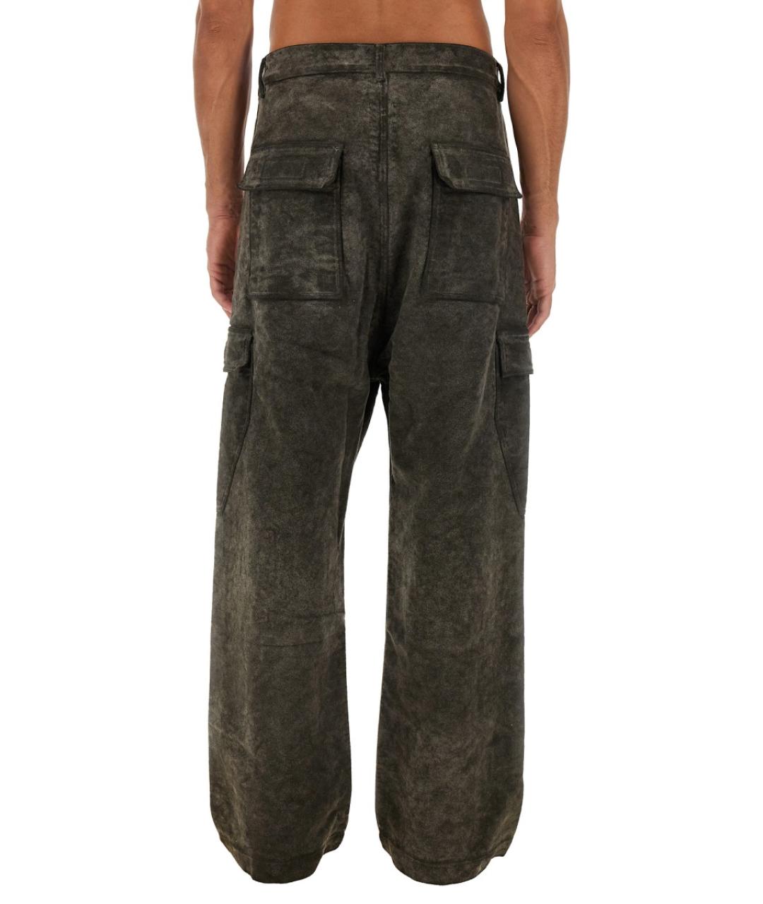 RICK OWENS DRKSHDW Бежевые хлопковые повседневные брюки, фото 4