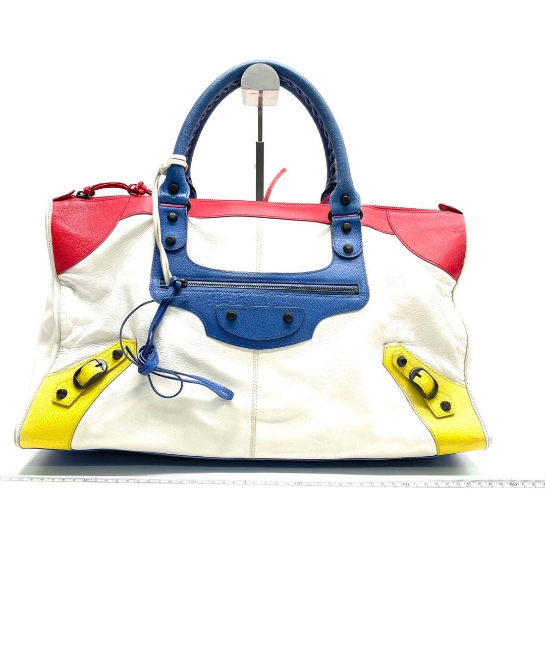 BALENCIAGA Мульти кожаная сумка с короткими ручками, фото 5