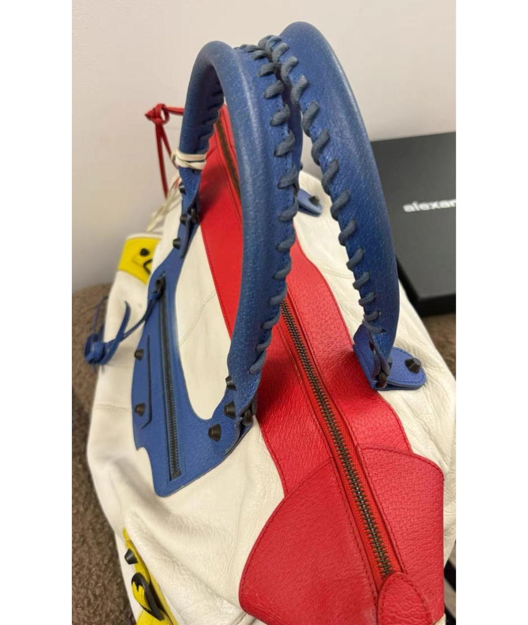 BALENCIAGA Мульти кожаная сумка с короткими ручками, фото 4