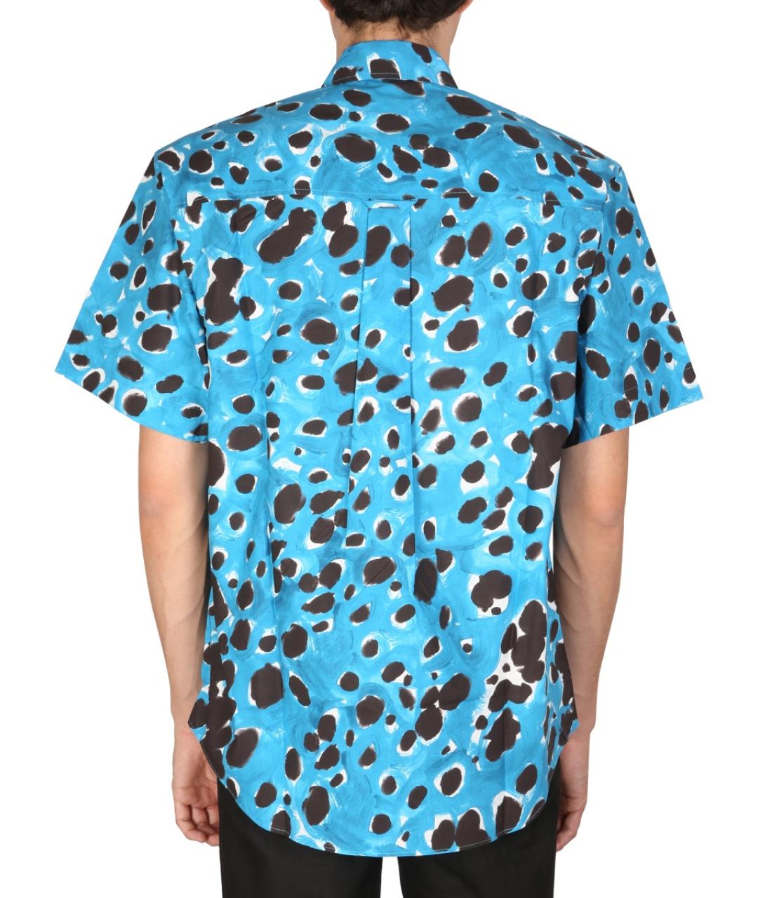 MARNI Синяя хлопковая кэжуал рубашка, фото 4