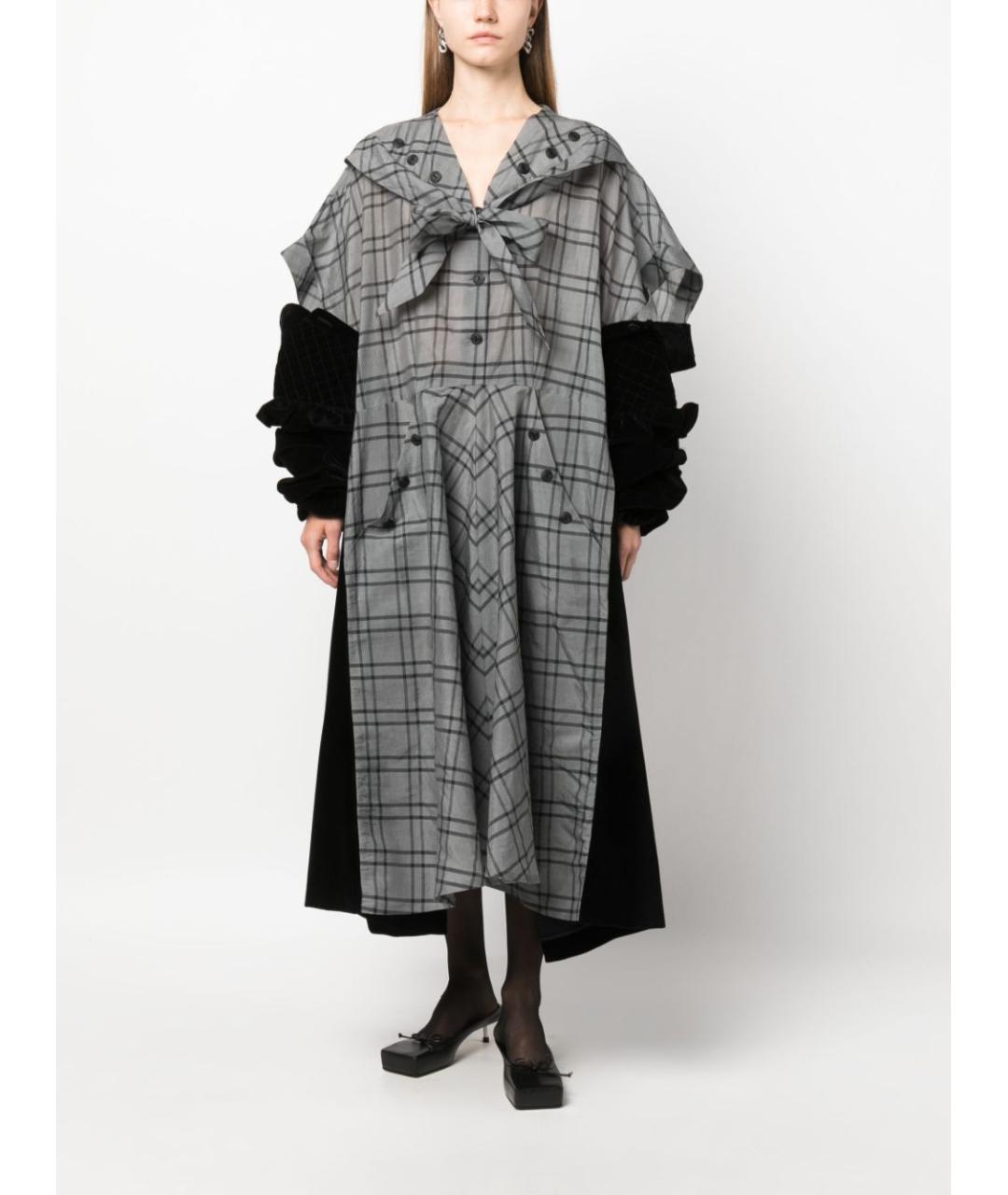MAISON MARGIELA Мульти шелковое платье, фото 2