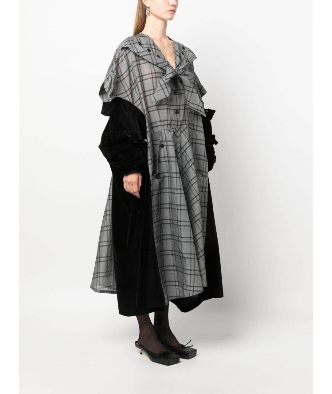 MAISON MARGIELA Мульти шелковое платье, фото 3