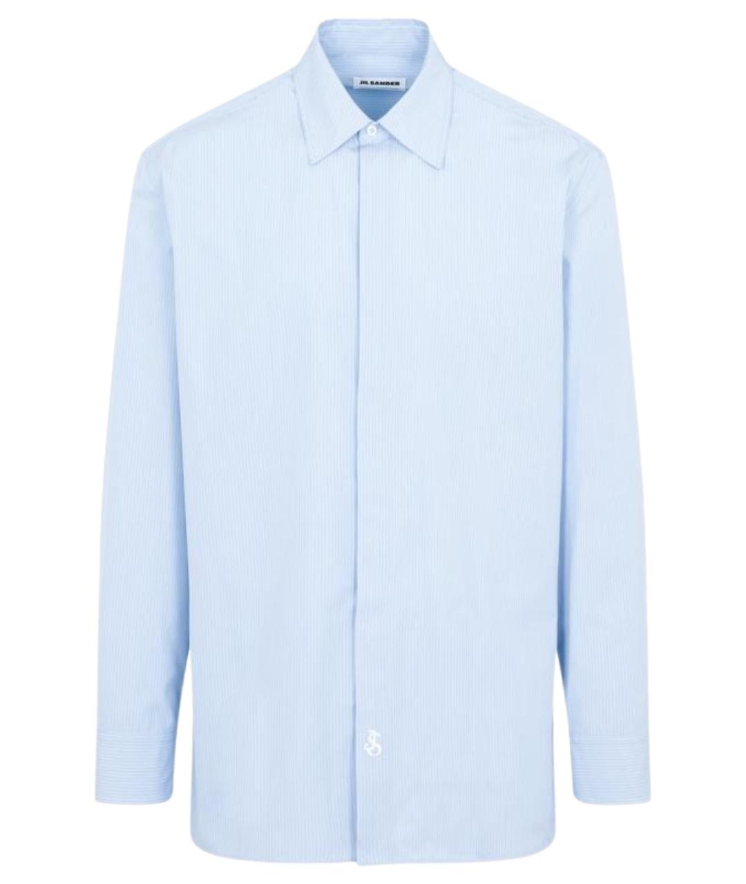 JIL SANDER Голубая хлопковая кэжуал рубашка, фото 1