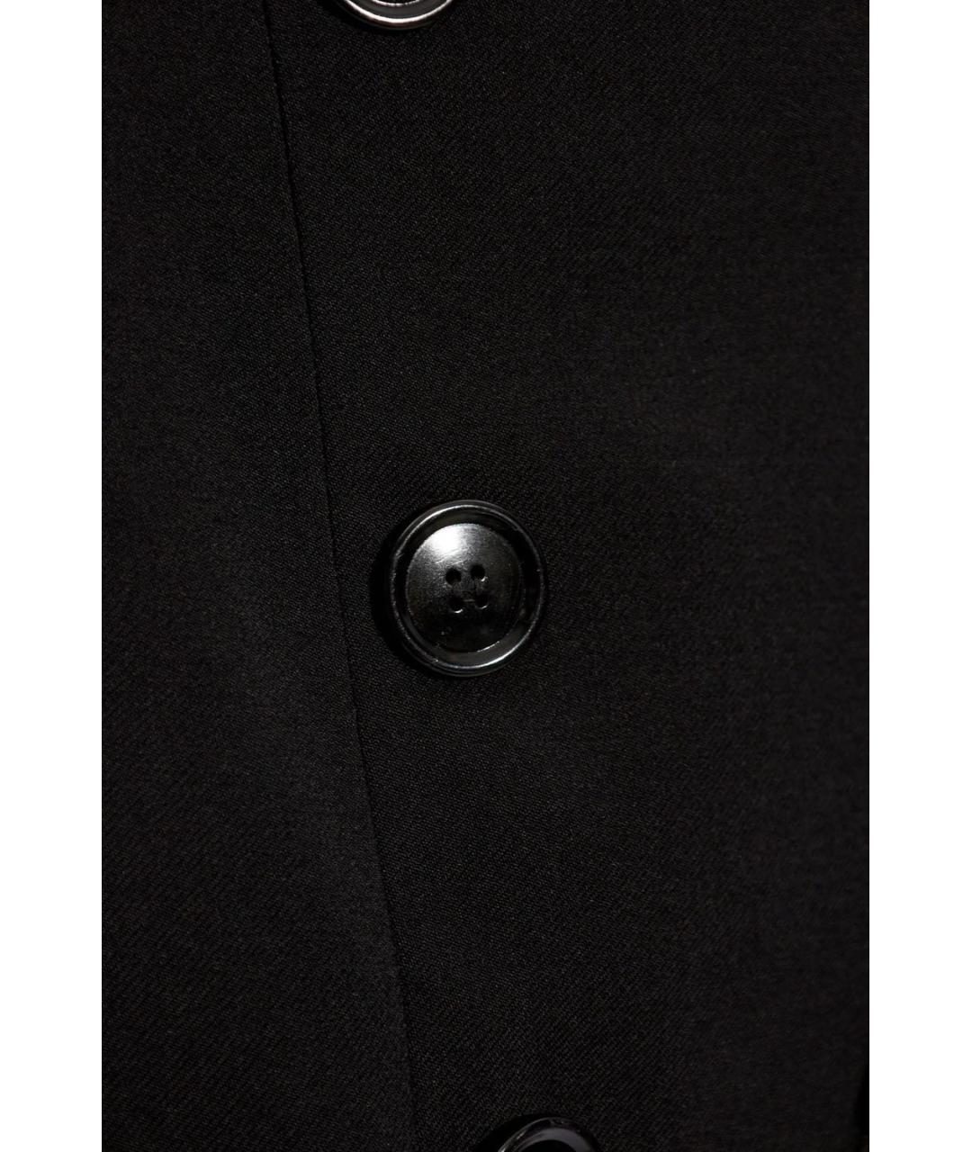 ALAIA Черная шерстяная юбка миди, фото 5