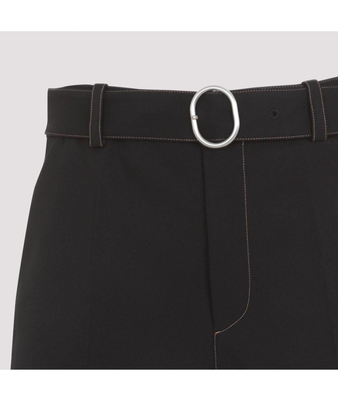 JIL SANDER Черные полиэстеровые шорты, фото 3