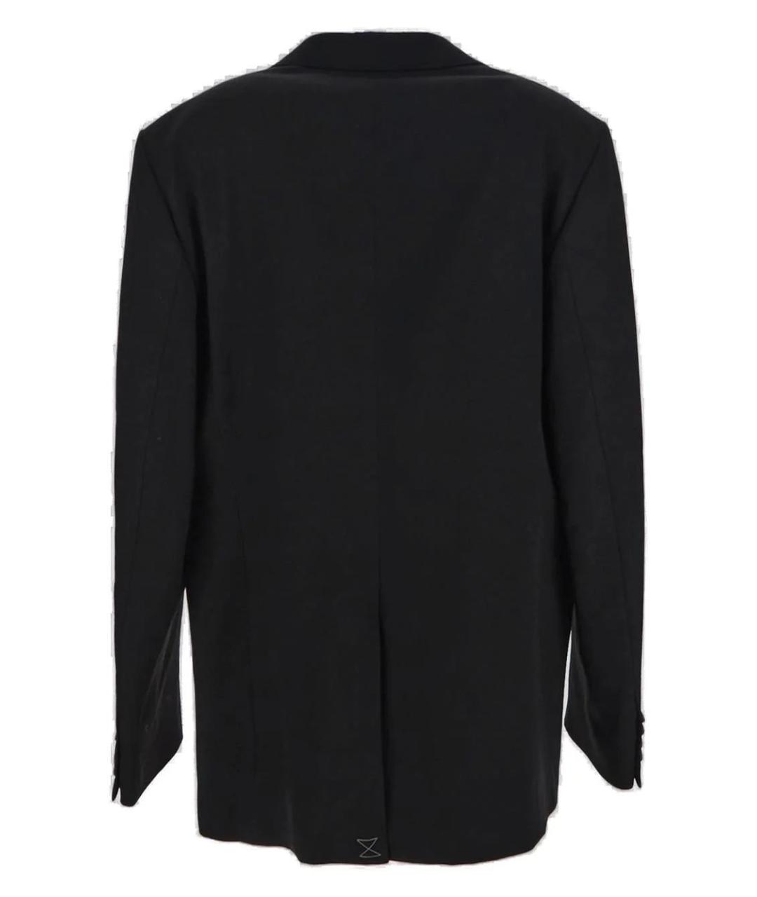 DRIES VAN NOTEN Черный шерстяной пиджак, фото 2