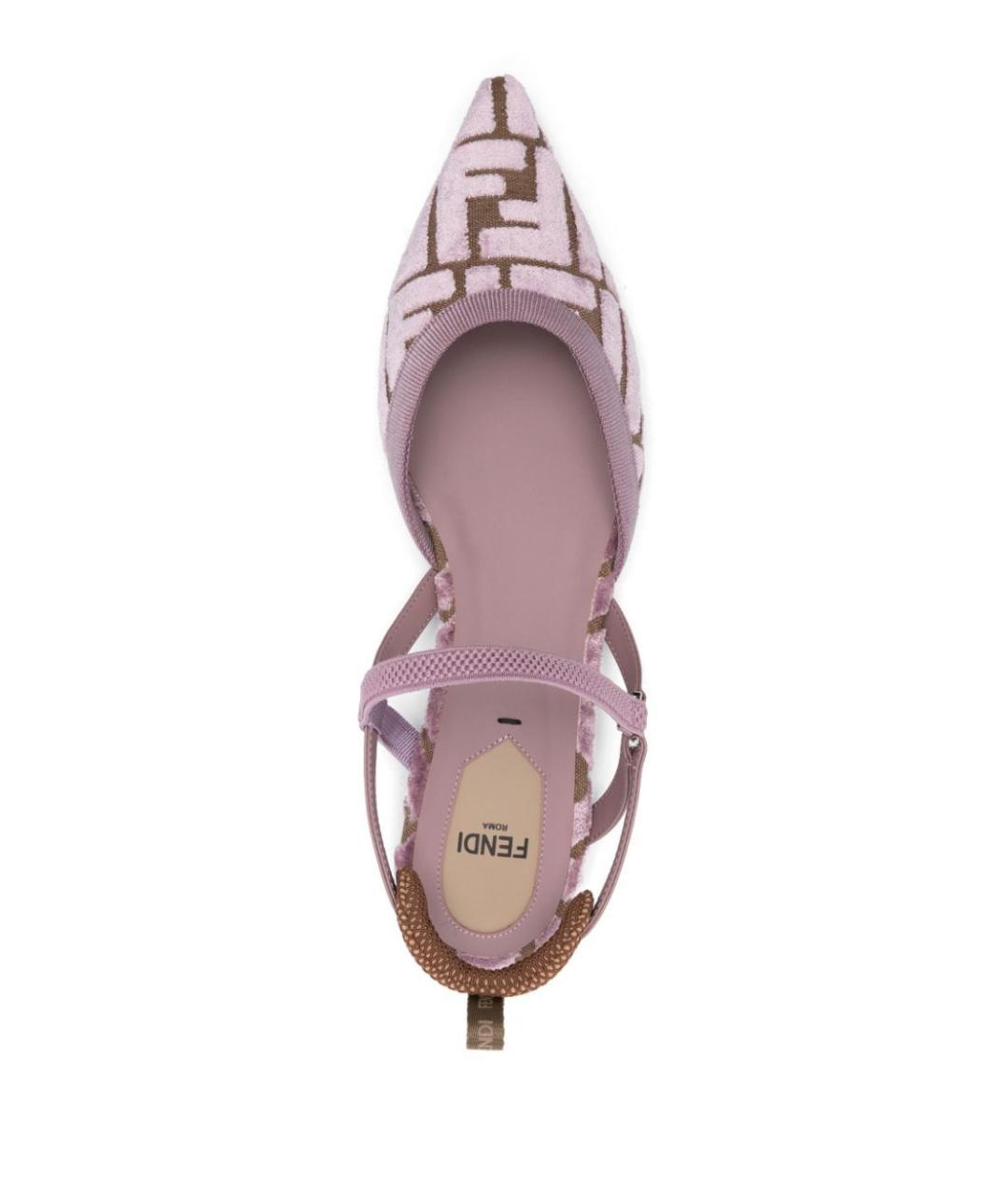 FENDI Мульти синтетические балетки, фото 4