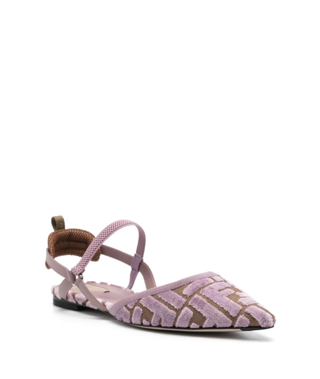 FENDI Мульти синтетические балетки, фото 2