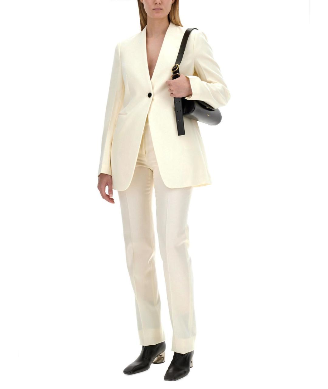 JIL SANDER Шерстяные прямые брюки, фото 2