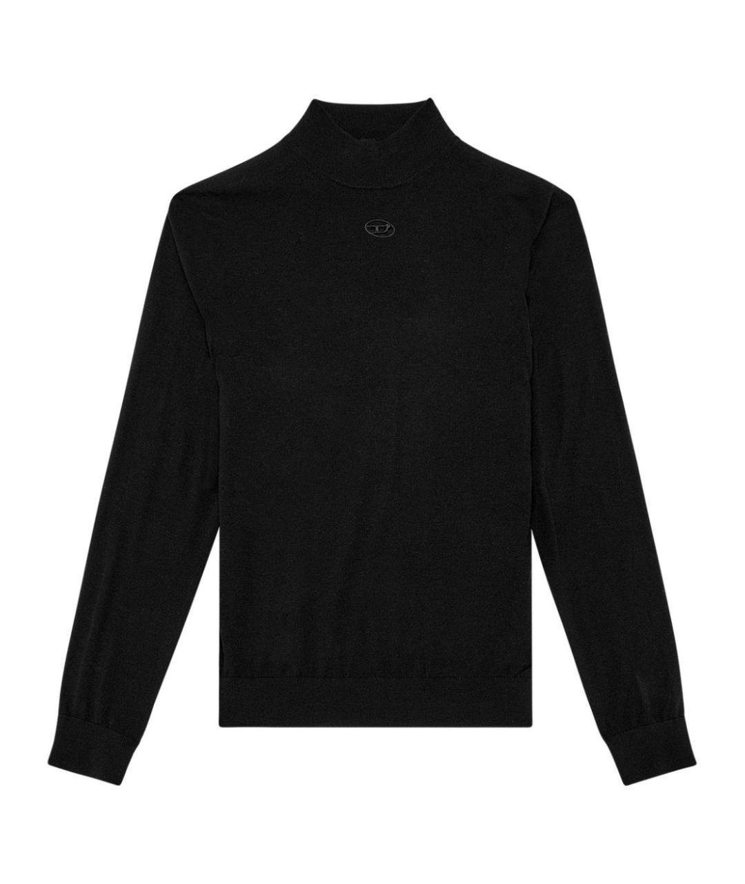 DIESEL Черный шерстяной джемпер / свитер, фото 1