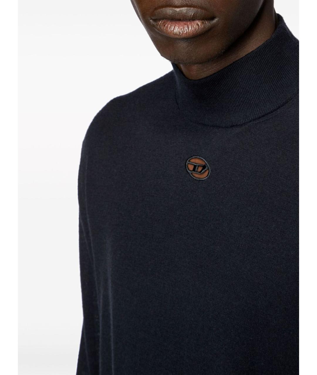 DIESEL Черный шерстяной джемпер / свитер, фото 2