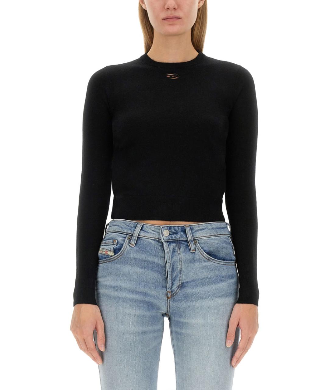 DIESEL Черный шерстяной джемпер / свитер, фото 2