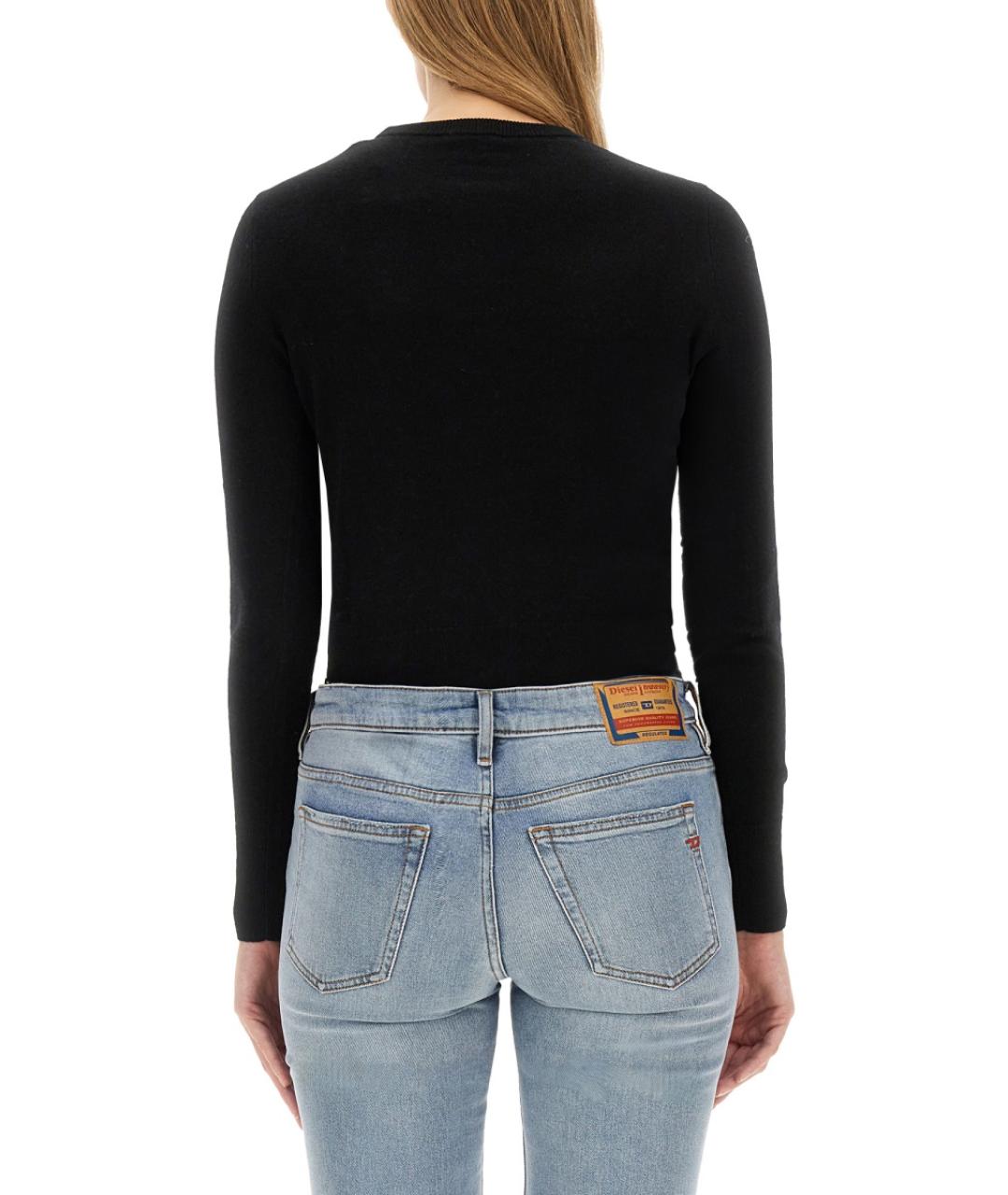 DIESEL Черный шерстяной джемпер / свитер, фото 4