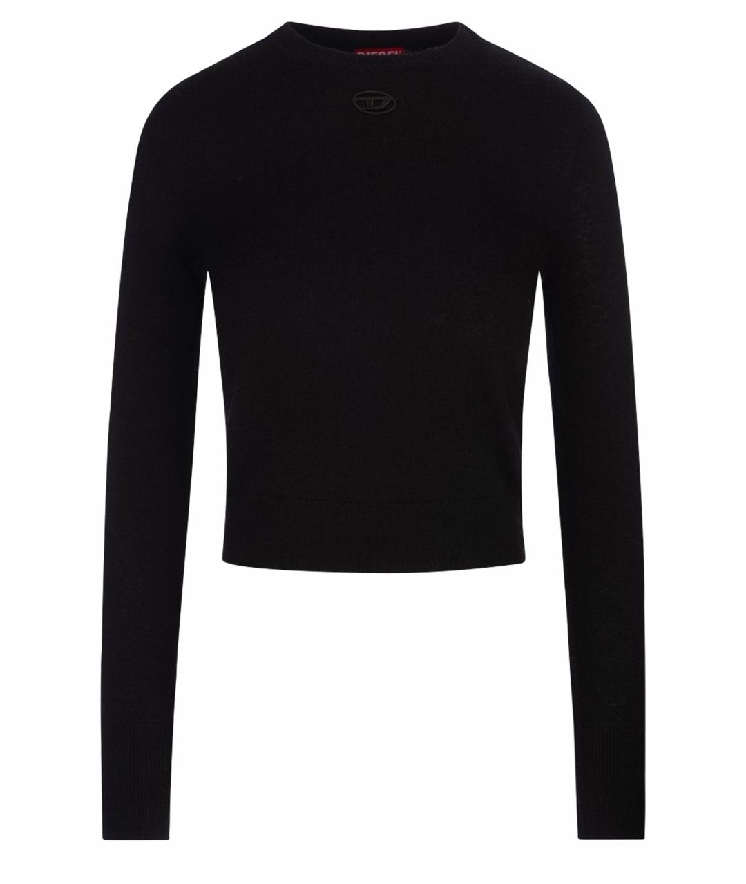 DIESEL Черный шерстяной джемпер / свитер, фото 1