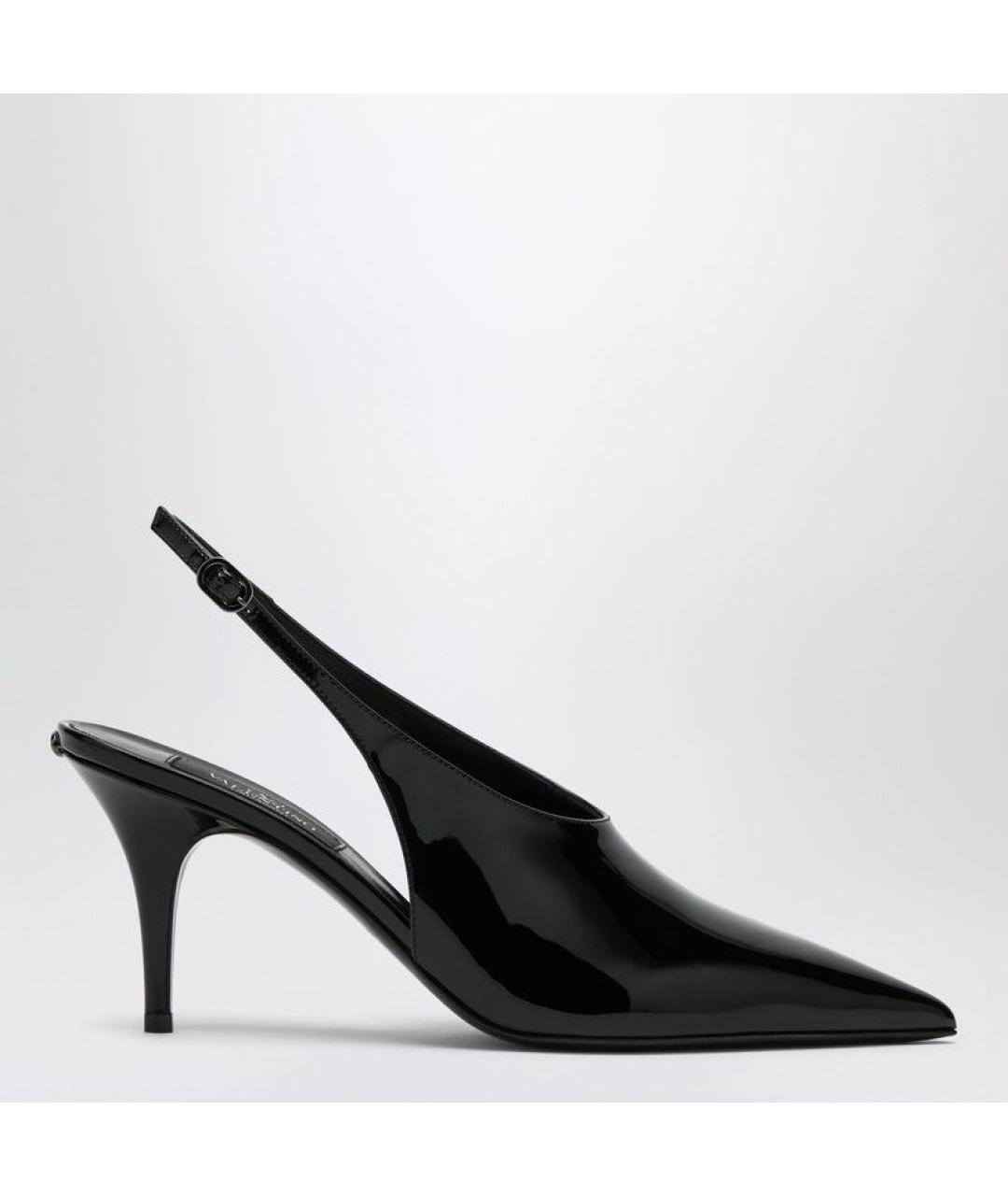 VALENTINO Черные кожаные туфли, фото 6