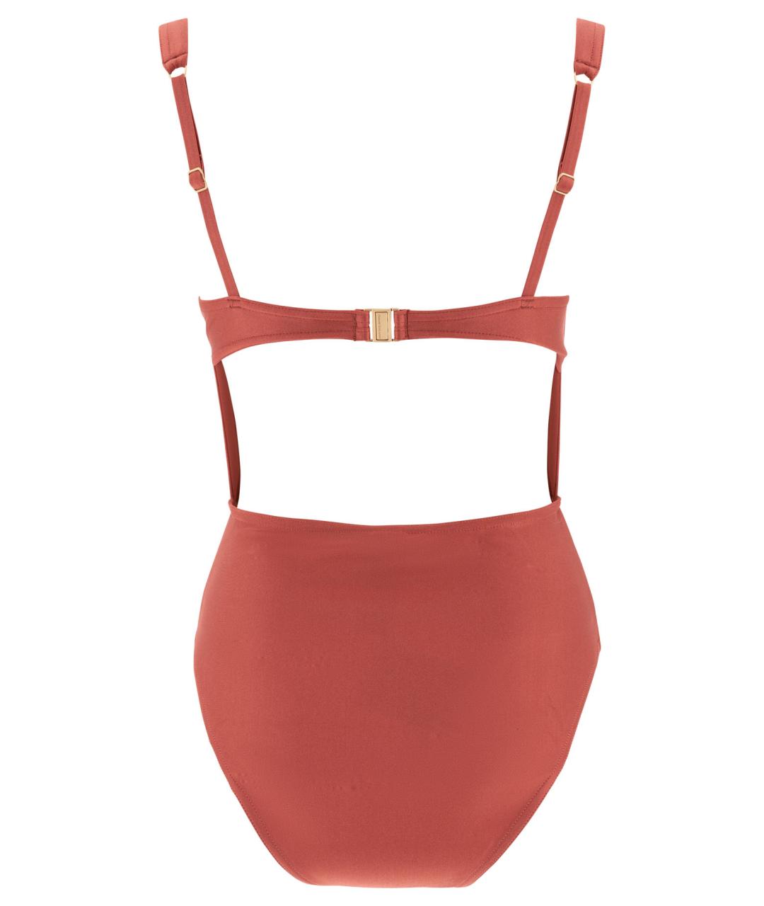 ZIMMERMANN Коралловый полиамидовый купальник, фото 2