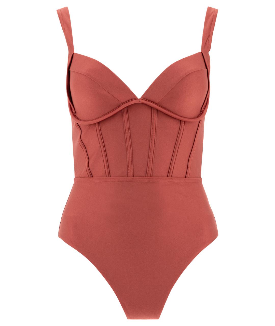 ZIMMERMANN Коралловый полиамидовый купальник, фото 1