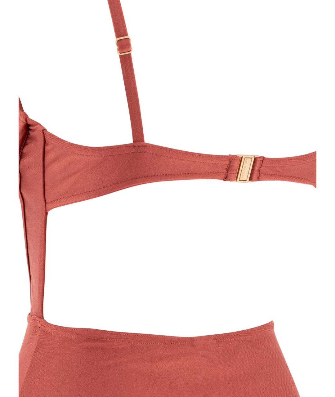 ZIMMERMANN Коралловый полиамидовый купальник, фото 4