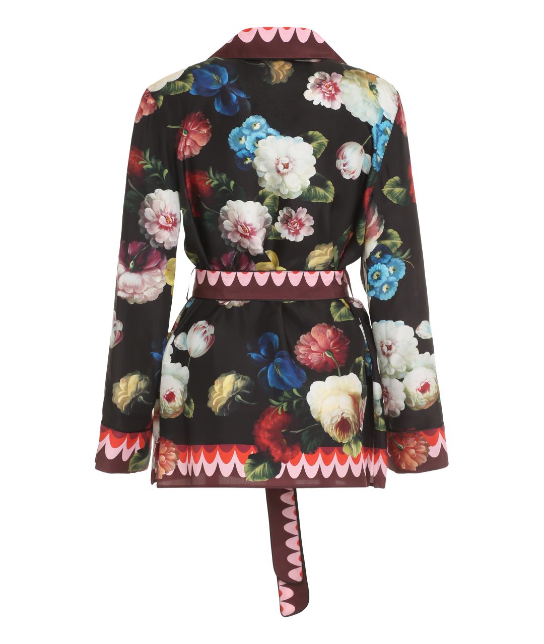 DOLCE&GABBANA Черная шелковая блузы, фото 2