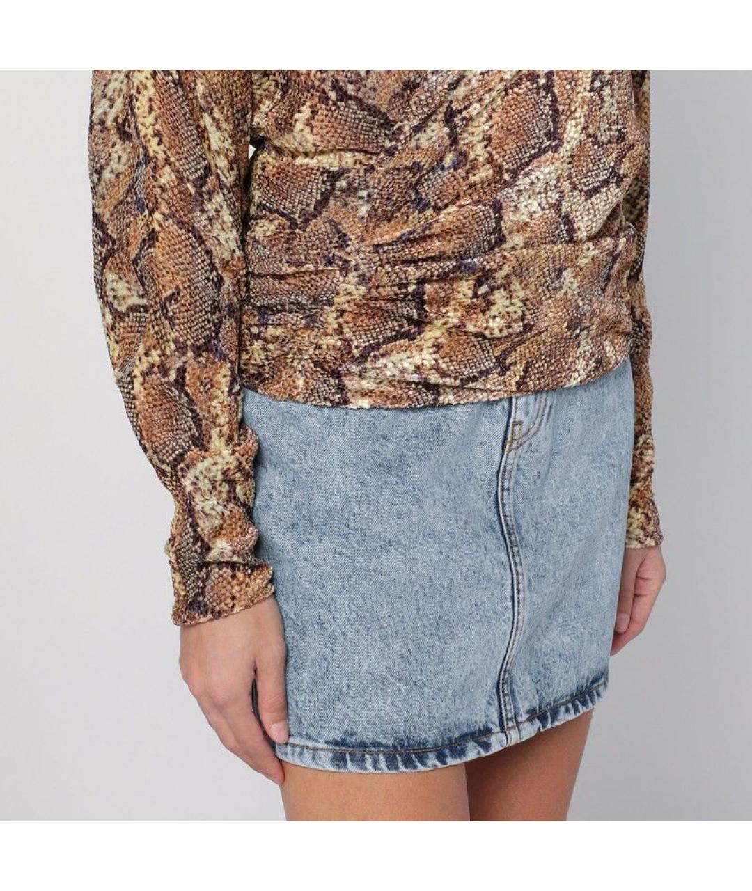 ISABEL MARANT Бежевая шелковая блузы, фото 5